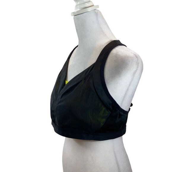Fabletics Joliet High Impact Sports Bra Black and Yellow Size XL - Picture 8 of 14